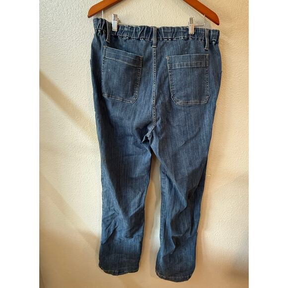 Judy Blue Hi Rise Elastic Waist VTG Straight Leg Jean 88749  Stretch Size 15/32 - Picture 9 of 10